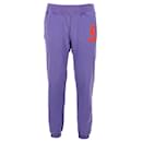 Supreme S Logo Sweatpants in Purple Cotton