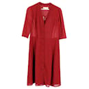 Michael Michael Kors Heart Print Dress in Red Polyester
