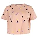 Marni Polka-Dot Crop T-Shirt aus pfirsichfarbener Baumwolle