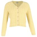 Miu Miu Once Upon A Time Cardigan In Yellow Cashmere