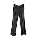 Pantalon large Nanushka en simili cuir noir