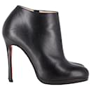 CHRISTIAN LOUBOUTIN Bella Top 120 Ankle Boots in Black Leather - Christian Louboutin