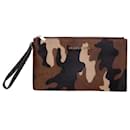 Michael Kors Camouflage Wristlet Pouch in Multicolor Pony Hair