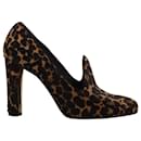 Stuart Weitzman for Russell & Bromley Leopard Print Heels in Multicolor calf leather