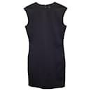 Theory Bi-Stretch Crepe Kleid aus schwarzer Viskose