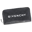 Givenchy – Kontinentale Geldbörse aus schwarzem Leder mit Reißverschluss und Monogramm
