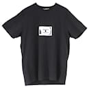 Camiseta com logotipo estampado Givenchy em jersey de algodão preto