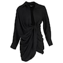Jacquemus La Robe Bahia Kleid aus schwarzer Viskose