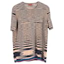 Missoni Stripe-Print Short-Sleeved T-shirt in Multicolor Cotton