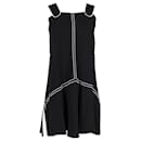 Victoria Beckham Sleeveless Mini Dress in Black Cotton
