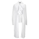 Ralph Lauren Ruffle Blouse in White Cotton