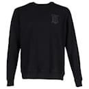 Burberry-Sweatshirt mit Monogrammmotiv aus schwarzer Baumwolle.