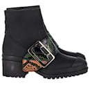 Burberry The Buckle Boots in Black Leather