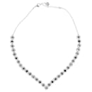Swarovski Angelic Square Necklace in Silver Rhodium-Plated Metal