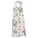 Neckholder-Kleid aus Baumwolle mit Blumenmuster von Zimmermann