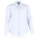 Gucci Button-Up-Hemd aus hellblauer Baumwolle