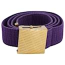 Balenciaga Logo Karate Belt in Purple Cotton