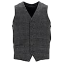 Emporio Armani Vest in Black Virgin Wool