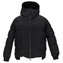 Dsquared2 Hooded Embroidered Down Jacket in Black Polyester