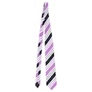 Ermenegildo Zegna gestreifte Krawatte aus violetter Seide
