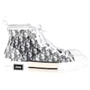 Dior B23 High-Top Sneakers in White Rubber