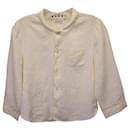 Marni Buttoned Blouse in Creme Ramie