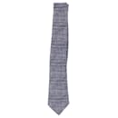 Cravatta Stampata Bottega Veneta in Cotone Blu