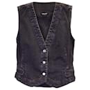 Rachel Comey Vest in Charcoal Cotton Denim