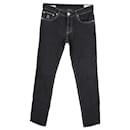 Brunello Cucinelli Skinny Fit-Jeans aus schwarzer Baumwolle