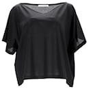 Acne Studios Susanna M Cot T-Shirt aus schwarzer Baumwolle