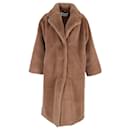 Stand Studio Maria Fur Coat in Brown Polyester - Autre Marque