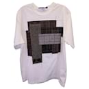Camiseta Comme Des Garçons con diseño patchwork de algodón blanco - Comme Des Garcons