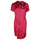 Isabel Marant Servane Mini Wrap Dress in Red Viscose