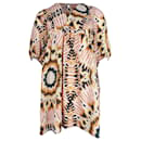 Ba&Sh Cleo Printed Loose Shift Dress in Multicolor Polyester