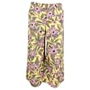 Red Valentino Printed Wide Leg Trousers in Multicolor Polyester