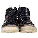 Jimmy Choo Belgravia High-Top Sneakers in Animal Print Suede