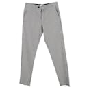 Mr. P Check Tapered Trousers in Gray Wool - Autre Marque