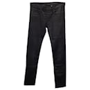 Jeans slim fit Dior rivestiti leggeri in cotone nero