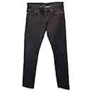 Dior Raw Denim Jeans aus schwarzer Baumwolle