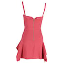 Dion Lee Bustier Flared Mini Dress in Pink Wool - Autre Marque