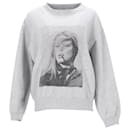 Anine Bing Ramona Brigitte Bardot Sweatshirt aus grauer Baumwolle