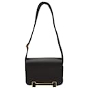Hermès Geta Crossbody Bag in Black Leather