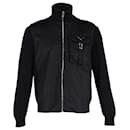 Prada 2021 Re-Nylon Outdoor Mountain Windbreaker Jacket in Black Wool