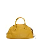 Miu Miu Bowling Bag in Yellow Leather