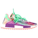 Pharrell x Adidas NMD Hu Trail Holi Sneakers in Flash Green and Lab Purple Polyester - Autre Marque
