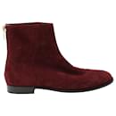 Jimmy Choo Ankle Boots in Maroon Suede
