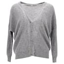 Vanessa Bruno Cardigan in Grey Wool and Cashmere