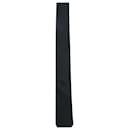 Schmale Dior Homme-Krawatte aus schwarzer Seide