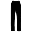Balenciaga-Hose mit elastischem Bund aus schwarzer Viskose 