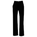 Balenciaga Straight Leg Trousers in Black Polyester